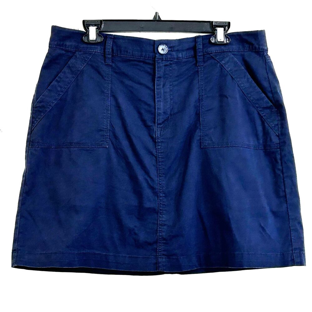 Croft & Barrow Women's Stretch Skort Size 14 Classic Fit Navy Summer Golf Tennis